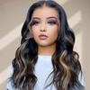 oulaer Highlight Blonde Body Wave Lace Front Wig Human Hair Pre Plucked With Baby Hair 13x6 HD Transparent Lace Front Wig 1B27 Brazilian Remy Hair Glueless Wig Bleached Knots 150% Density 24Inch view 3