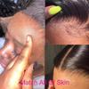 oulaer Highlight Blonde Body Wave Lace Front Wig Human Hair Pre Plucked With Baby Hair 13x6 HD Transparent Lace Front Wig 1B27 Brazilian Remy Hair Glueless Wig Bleached Knots 150% Density 24Inch view 4