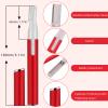 Chumia 2 Pcs Electric Eyebrow Trimmer Women Precision Face Razors Mini Shaver with Comb Christmas Women Gift Battery Operated Personal Epilator for Face Neck Fuzz Lips Leg(Red,Green) view 2