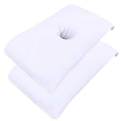 Massage Table Cover With Face Hole Massage Table Cover 2Pcs Soft Massage Bed Cover with Face Hole 16x32'' Reusable Spa Beauty Bed Cover Towel with Face Hole Massage Bed Sheet for Skin Care,White