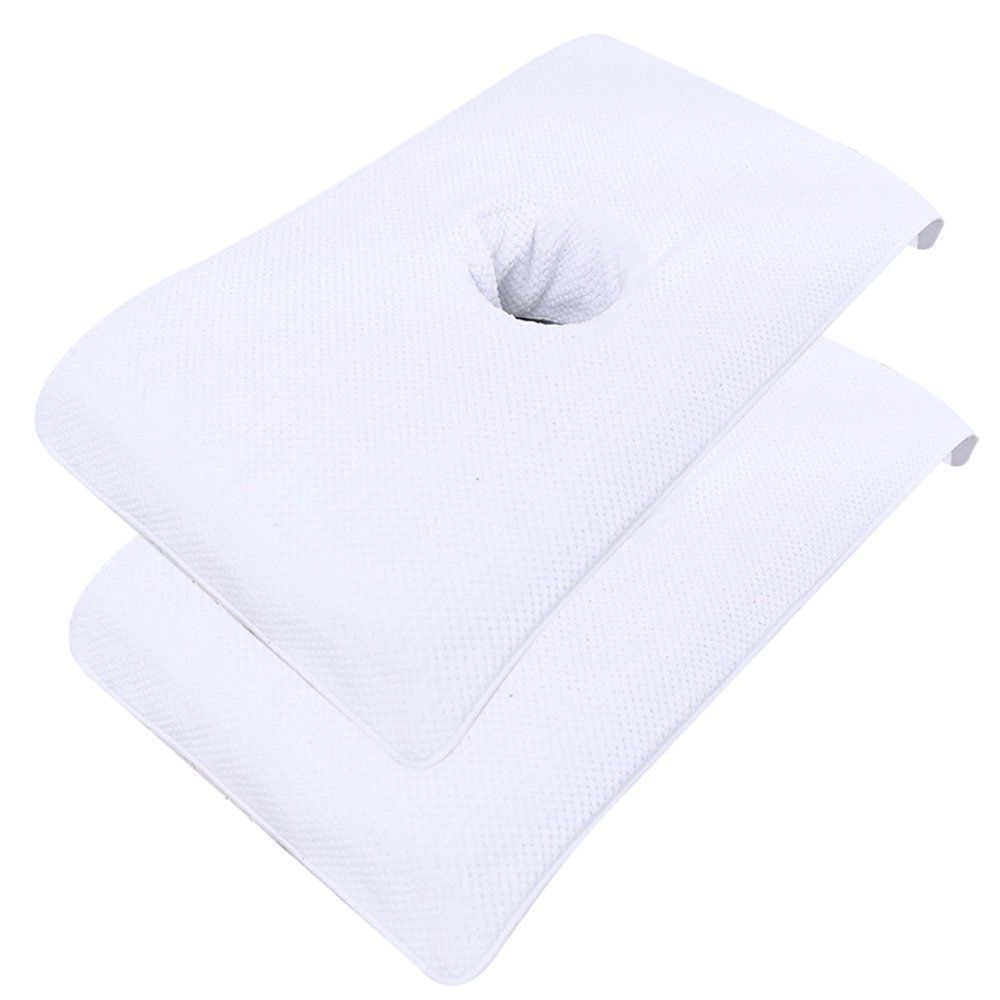 Massage Table Cover With Face Hole Massage Table Cover 2Pcs Soft Massage Bed Cover with Face Hole 16x32'' Reusable Spa Beauty Bed Cover Towel with Face Hole Massage Bed Sheet for Skin Care,White