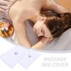 Massage Table Cover With Face Hole Massage Table Cover 2Pcs Soft Massage Bed Cover with Face Hole 16x32'' Reusable Spa Beauty Bed Cover Towel with Face Hole Massage Bed Sheet for Skin Care,White view 3