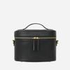 FAWN DESIGN The Train Case, Faux Leather Skin Care Black Makeup Bag with Adjustable Messenger Strap, Travel Toiletry Bag 4 Elastic Band Holders, 5 Interior Pockets and 1 Zipper Pocket, 10x6x8 inches view 2