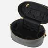 FAWN DESIGN The Train Case, Faux Leather Skin Care Black Makeup Bag with Adjustable Messenger Strap, Travel Toiletry Bag 4 Elastic Band Holders, 5 Interior Pockets and 1 Zipper Pocket, 10x6x8 inches view 3