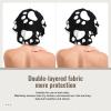 Bear paw Bonnet for Sleeping Adults Satin Sleeping Cap for Sleeping Men Women for Curly Hair Black view 2