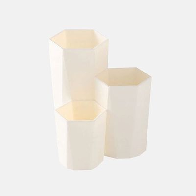 3 Lattices Cosmetic Make-up Brush Storage Box Table Organizer Make Up Tools Pen Storage Makeup il Polish Cosmetic Holder Box (Color : B) (C)