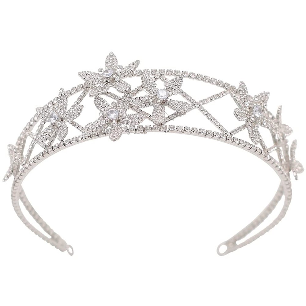 Fashion Jeweled Hair Band Accessories Shiny Clear Full Crystal Stone Hairband Rhinestone Headbands for Women Wedding