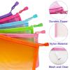 CarryEpic Mesh Pouches(6 Pack), Mesh Bags with Zipper Nylon Makeup Pouches Bag Cosmetic Pouch Travel Purse Organizer Insert Diaper Inside Bag Organizers Home Organizing Size See Through Cute Colors view 4