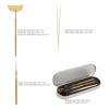 3 Pcs Eyelash Lift Tool, Stainless Steel Eyelash Separator Tool, Metal Inspection Mirror Lash Lift Rods Tools, with Box for Eyelash Perming Tinting, Eyelash Lifting (Rainbow Color) (Gold) view 3