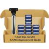 6-Blade Razor for Men, Men's Razors Set Includes Handle & Blade Refills, Precision Manual Beard Trimmer Safety Men Shaving Essentials Kit Travel Face Cleansing Shaver (1 Razor + 12 Blades) view 1