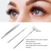 3 Pcs Eyelash Lift Tool, Stainless Steel Eyelash Separator Tool, Metal Inspection Mirror Lash Lift Rods Tools, with Box for Eyelash Perming Tinting, Eyelash Lifting (Rainbow Color) (Silver) view 4