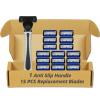 6-Blade Razor for Men, Men's Razors Set Includes Handle & Blade Refills, Precision Manual Beard Trimmer Safety Men Shaving Essentials Kit Travel Face Cleansing Shaver (1 Razor + 15 Blades) view 1