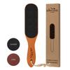 Pumice Stone Foot File - Wooden Pedicure Feet Scrubber with Handle - Natural Earth Lava Black - Callus/Corn Remover for Feet Heels and Palm - Lavender Foot Lotion 3.5 Oz view 2