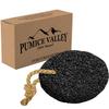 Pumice Stone Foot File - Wooden Pedicure Feet Scrubber with Handle - Natural Earth Lava Black - Callus/Corn Remover for Feet Heels and Palm - Lavender Foot Lotion 3.5 Oz view 3