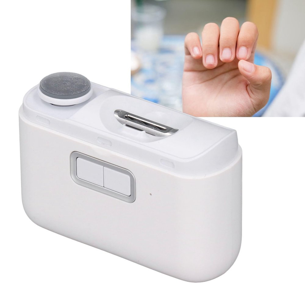 2 in 1 Electric Nail Clipper, Fast Polishing Automatic Fingernail File Machine for Adults Children