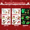 10 Sheets Luminous Christmas Tattoos, Christmas Temporary Tattoos, Bulk Stocking Stuffers, Merry Xmas Party Decorations Supplies, Xmas Goodie Bag Stuffers Candy view 4