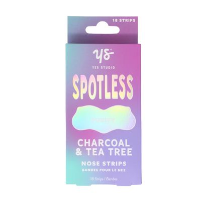 Upper Canada Yes Studio Charcoal & Tea Tree Nose Strips - Purifying Blackhead Removal, 18 Strips, Unclogs Pores for Clearer Smoother Looking Skin