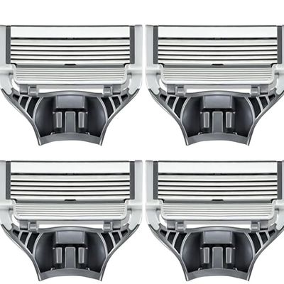 Men's Razor Blade Refills, 4 Count, Sharper 5-Blade, For Close and Comfortable Shaves with taha sticker