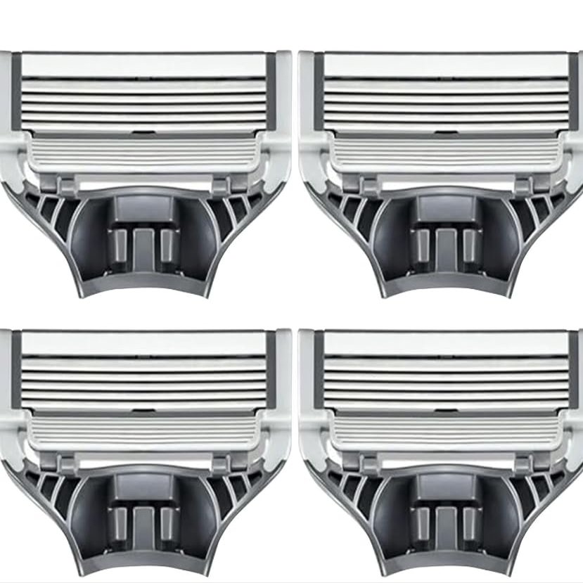 Men's Razor Blade Refills, 4 Count, Sharper 5-Blade, For Close and Comfortable Shaves with taha sticker