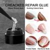2pcs Nail Repair Protection Gel,Nail Repair Kit For Split Natural Nail,Instant Cracked Nail Repair Gel,Nail Repair Kit For Cracked Natural Nail Emergency Easy Quick Fix view 2
