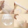 200 PCS Disposable Shower Caps Plastic Clear Hair Cap Elastic Waterproof Hair Bath Caps Thickening Shower Cap for Women Men Kids Girls Hotel and Hair Salon Travel Spa Home Use Beauty Salon Accessories view 4