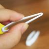 50 Pcs White Mini Plastic Contact Lens Clip Beauty Tweezers Makeup Tool Hair Removal Tweezers for Double Eyelid, Hand Tools view 3