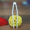 50 Pcs White Mini Plastic Contact Lens Clip Beauty Tweezers Makeup Tool Hair Removal Tweezers for Double Eyelid, Hand Tools view 4
