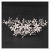 TRUSTTWO Silver Color Pearl Rhinestone Wedding Hair Combs Bridal Hair Accessories Fit For Women Bride Hair Jewelry Flower Party Hairpin Gift The New(Gold-01) view 3