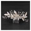 TRUSTTWO Silver Color Pearl Rhinestone Wedding Hair Combs Bridal Hair Accessories Fit For Women Bride Hair Jewelry Flower Party Hairpin Gift The New(Gold-01) view 4