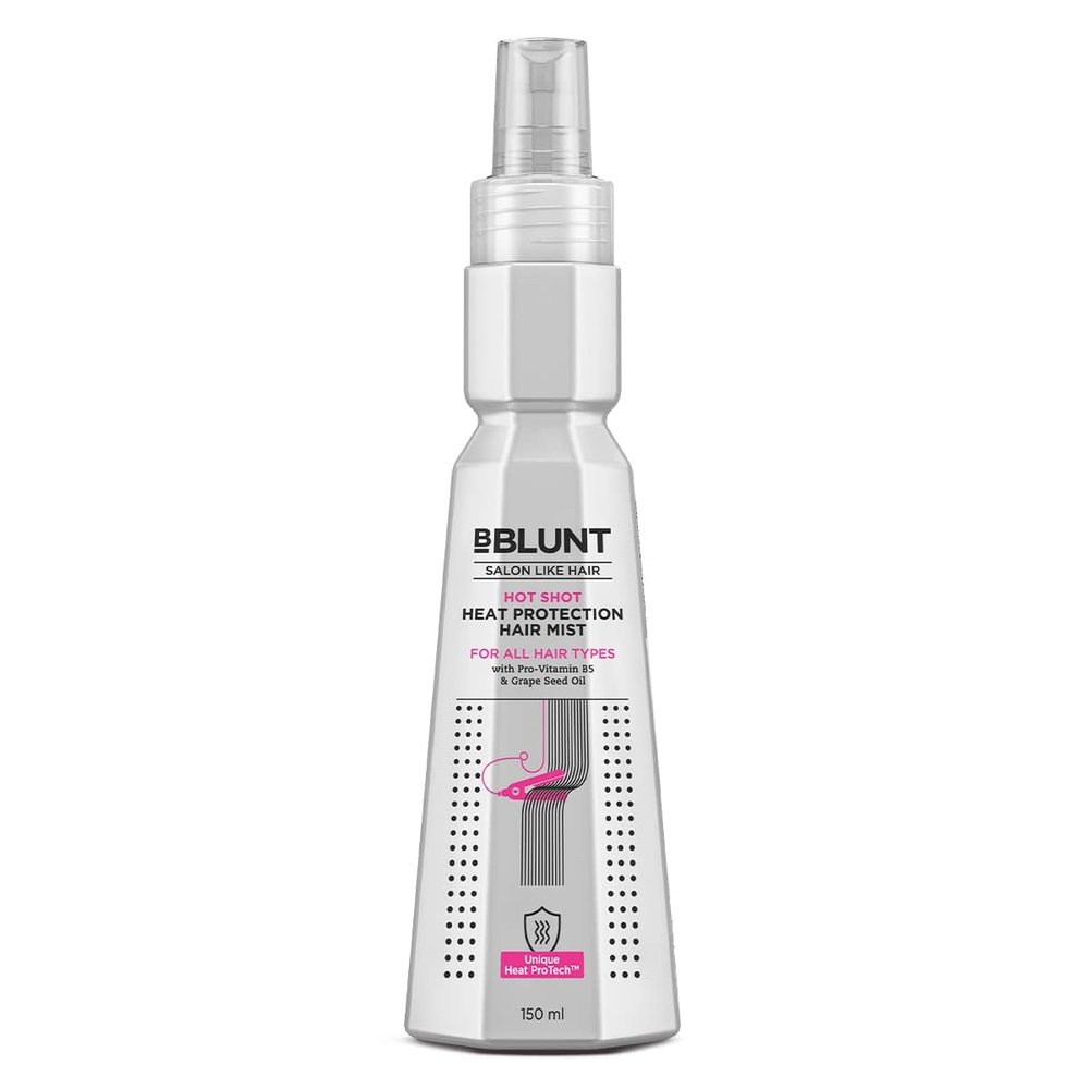 BBLUN.T Hot Shot - Heat Protection Hair Mist - 150ml | No Sulphate, No Paraben, No SLS with Grapeseed Oil & Provitamin B5 | For Men & Women
