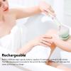 Electric Body Brush, Electric Body Scrubber Brush with 6 Brush Heads, 3 Speeds, IPX6 Rechargeable Shower Body Scrubber Brush, for Exfoliating and Massage (Green) view 3