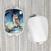 Caroline's Treasures Owl Perched in Coastal Tree Compact Mirror Decorative Travel Makeup Mirror for Women Girls Gifts Pocket Makeup Mirror Folding Handheld view 4