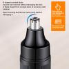 Electric Nose Hair Trimmer Rechargeable Portable Nose Hair Trimmer Men Women Home Travel Black view 2