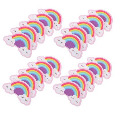 Beatifufu 20pcs Eva Cartoon Manicure Tools Nail Shaping Buffing Coarse Boards for Nails Boards Art Tools Files Polishing Blocks Files Safe Comfortable Filing Experience