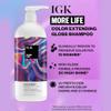 IGK MORE LIFE Color Extending Gloss Shampoo and Conditioner Set | Preserves Color Treated Hair | UV Protection | Vegan + Cruelty-Free | 1 Liter view 4