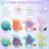 8 Packs Bath Bombs for Kids Girls, Bath Bomb with Surprise Toys Inside, Bath Toys for Kids Aged 4-8, Easter Basket Stuffer Gifts for Girls 3 4 5 6 7 8 view 2