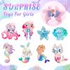 8 Packs Bath Bombs for Kids Girls, Bath Bomb with Surprise Toys Inside, Bath Toys for Kids Aged 4-8, Easter Basket Stuffer Gifts for Girls 3 4 5 6 7 8 view 3