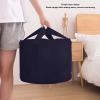 Foldable Foot Soaking Tub, Portable Outdoor Foot Spa Tub with Handle and Storange Bag Multifunctional Bucket for Camping Travel Washing (Navy Blue) view 4