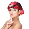 DRTGEDS Fresh Strawberry Bonnet for Sleeping Adults Satin Sleeping Cap for Sleeping Men Women for Curly Hair view 1