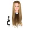 Mannequin Head with Hair, 25.6in Mannequin Head Human Hair, Cosmetology Doll Head for Hair Styling, Hair Styling Set, for Training Practice Braiding, Weaving, Designing view 1