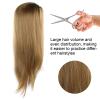 Mannequin Head with Hair, 25.6in Mannequin Head Human Hair, Cosmetology Doll Head for Hair Styling, Hair Styling Set, for Training Practice Braiding, Weaving, Designing view 2