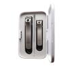 Anti Splash Nail Clipper Set, Stainless Steel, Ultra Sharp, Sturdy, Nano Glass Files, Magnetic Boxes, Silver Black view 1