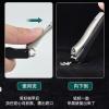 Anti Splash Nail Clipper Set, Stainless Steel, Ultra Sharp, Sturdy, Nano Glass Files, Magnetic Boxes, Silver Black view 4