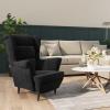 Sufrk Black Velvet Massage Chair, Relaxing Chair, Reclining Massage Chair view 1