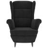 Sufrk Black Velvet Massage Chair, Relaxing Chair, Reclining Massage Chair view 4