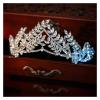 TRUSTTWO Luxury Crystal Leaf Wedding Crown For Bride Headpiece Baroque Tiara And Crown Fashion Princess Tiara Rhinestone Hair Accessories The New view 4