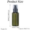 2Pcs 100ml/3.3oz Empty Green Plastic Lotion Pump Bottles with Black Pump Top Refillable Travel Liquid Soap Dispenser Jars Packing Storage Container for Cosmetic Remover Oil view 2