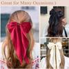 12PCS Hair Bows for Women Big Silky Satin Bow Clips with Long Tails Oversized, Cute Halloween Christmas Hair Accessories for Women, Aesthetic Large Ribbons Bow view 2