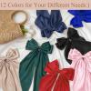 12PCS Hair Bows for Women Big Silky Satin Bow Clips with Long Tails Oversized, Cute Halloween Christmas Hair Accessories for Women, Aesthetic Large Ribbons Bow view 3