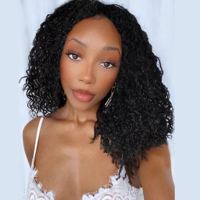 ZRQ 12 Inch Micro Goddess Locs Crochet Hair Synthetic Boho MicroLocs With Curly Ends Pre-looped Goddess Faux Locs Crochet Braids Extensions 12'',1B